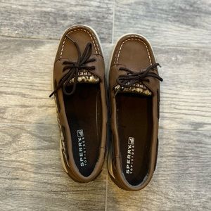 Girl’s Size 6 and size 4, Brown Sperry’s